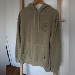 Anti Social Social Club Ghosted Sandstone Tonal Hoodie